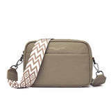 Echte Leren Crossbody Tas – Praktisch en Trendy met Gitaar Schouderband