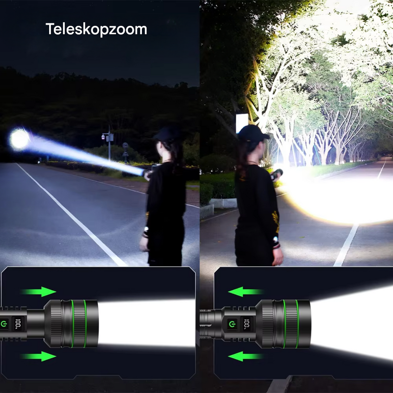 Extreem Heldere en Inzoombare LED-Zaklamp - PowerBeam