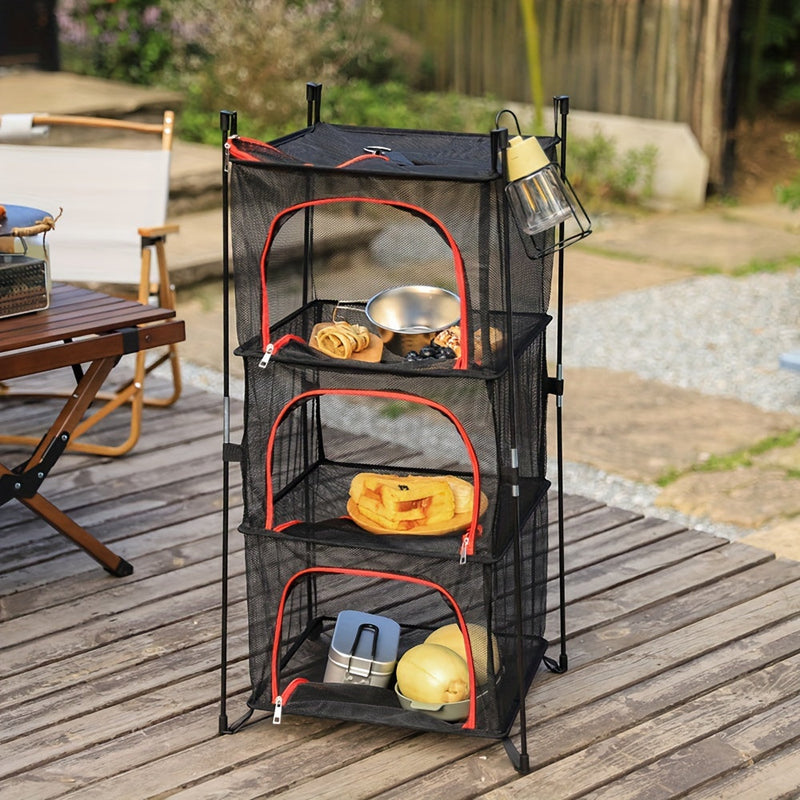 3-laags Camping Opbergrek – Duurzaam, Compact en Handig voor Camping en Buitenactiviteiten