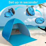 BreezeShield Strandtent – Bescherming en Comfort voor Elke Stranddag