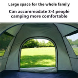QuickCamp Tent - Snel opzetbare tent met UV-bescherming voor 4 personen