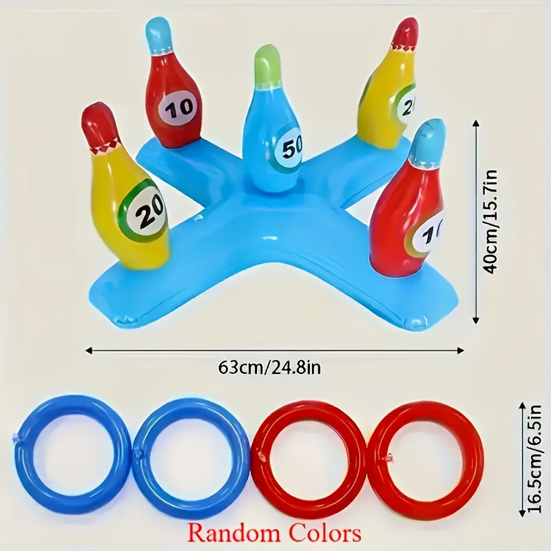 Opblaasbare Water Bowling Set – Leuk Poolspel voor Iedereen