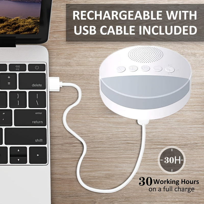 Sleep Sound White Noise Machine - Rustgevende Geluiden voor Betere Slaap en Ontspanning