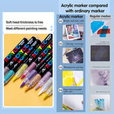 72 Kleuren Acrylverf Markers – Perfect voor Creatief Schilderen op Diverse Oppervlakken