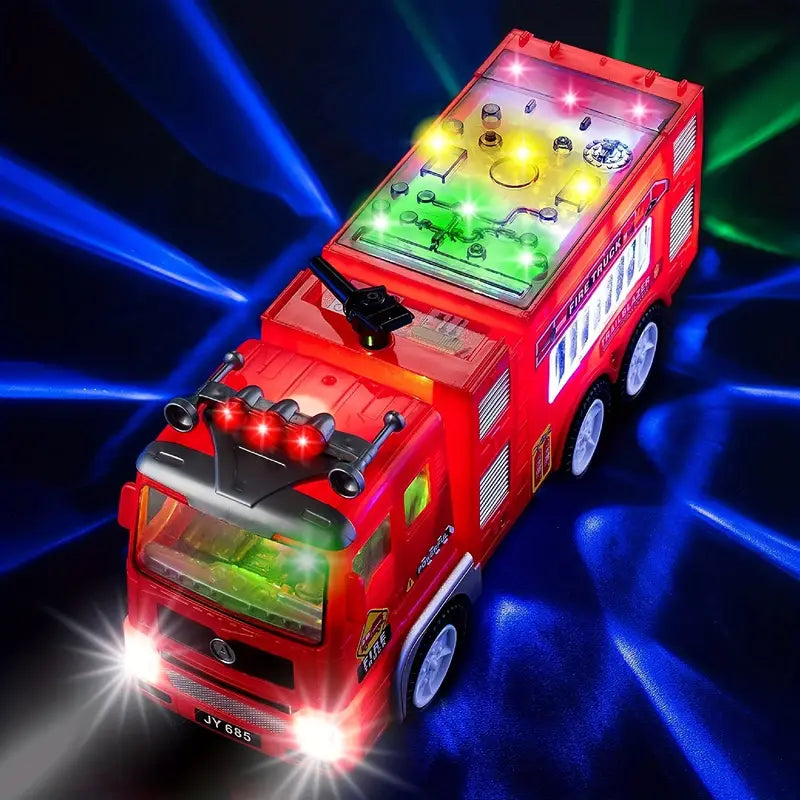 Flash Lichtgevende Brandweerauto - Avontuurlijk Speelgoed voor Kinderen
