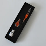 Glas Kalligrafie Stiftset met Inkt en Stiftstandaard