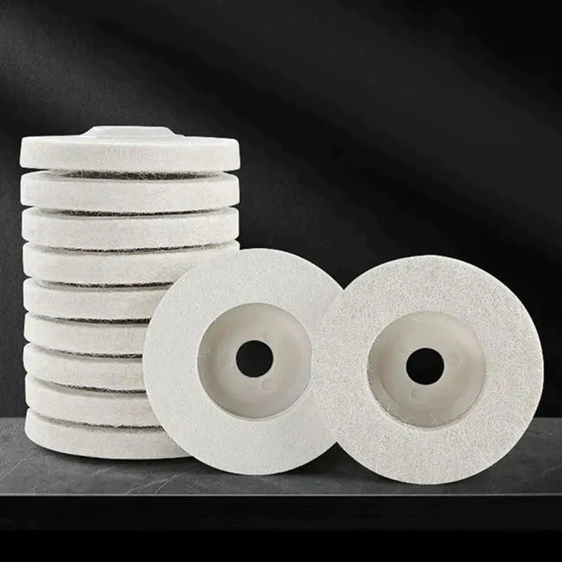 Set van 3 Polijstschijven van Wol – Polistra