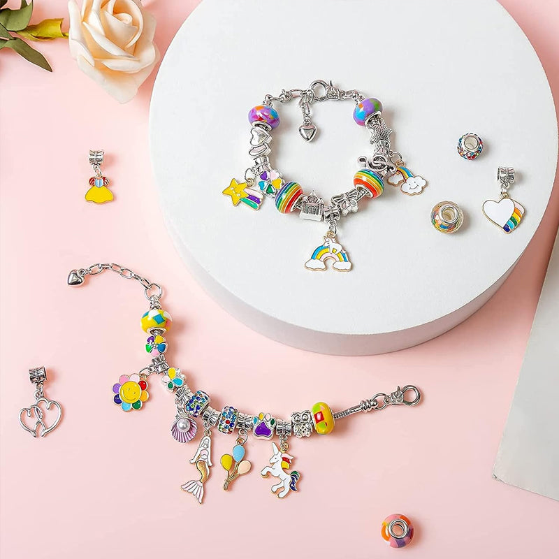 DIY-Armband Knutselset voor Kinderen met Kralen, Hangers & Cadeauverpakking