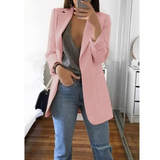 Elegante lange damesblazer voor elke gelegenheid