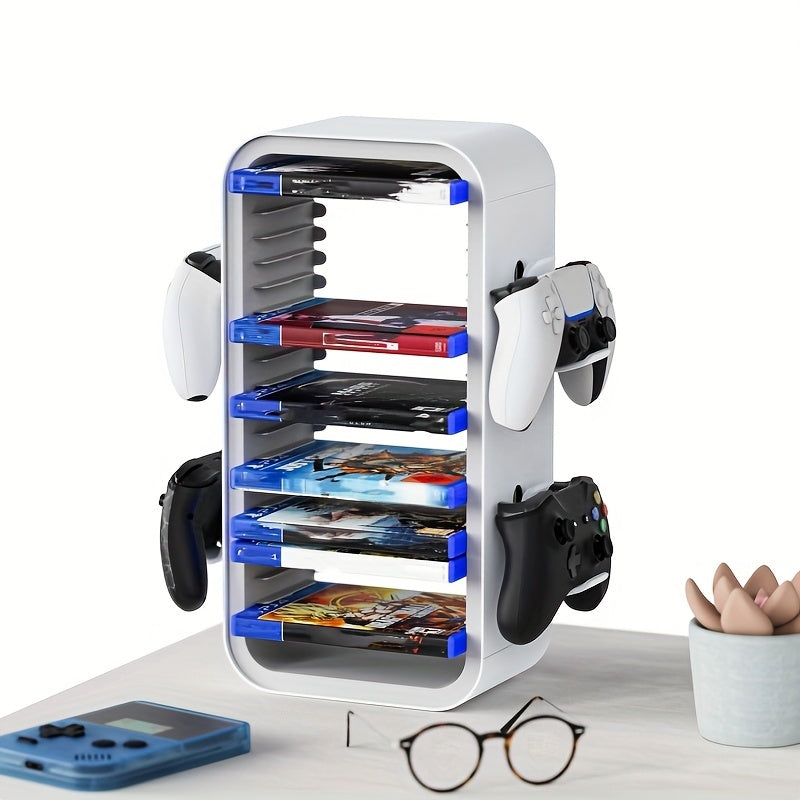Universele Game Disc Opberghouder en Controller Display Stand – Voor PS5, PS4, Switch en Xbox