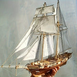 Klassiek Houten Zeilschip Model – Gedetailleerde 3D Puzzel voor Schepenliefhebbers