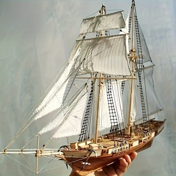 Klassiek Houten Zeilschip Model – Gedetailleerde 3D Puzzel voor Schepenliefhebbers