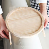 Praktisch Bamboe Dienblad – Compact en Handig voor Bank en Bed