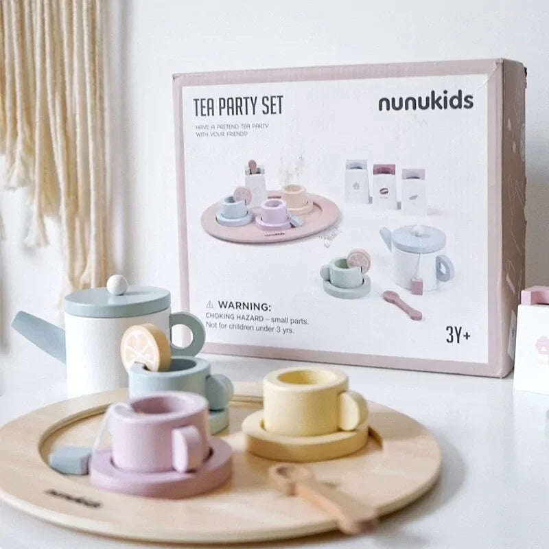 Creatieve houten speelgoedset voor rollenspellen en leerplezier