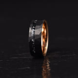 8mm Zwarte Toermalijn Wolfraamcarbide Ring - Ares