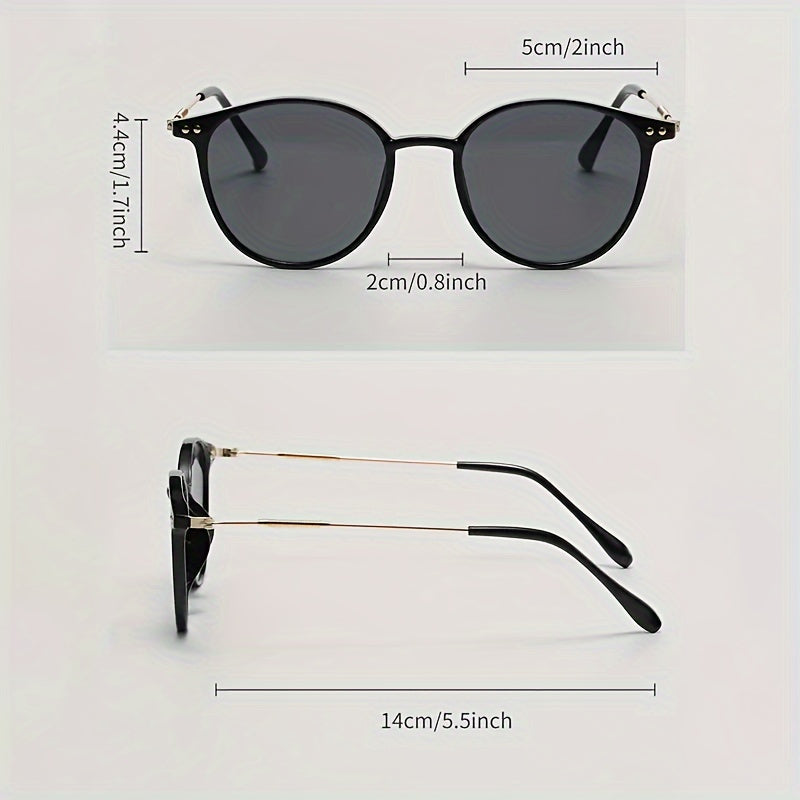 Stijlvolle Zonnebril voor Dames – Elegante Metaal- en Kunststof Combinatie voor Zonnige Dagen