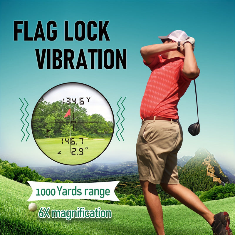 Geavanceerde Golf Afstandsmeter - Nauwkeurige Metingen met Slope Compensatie en Vibratiefeedback