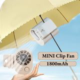 BreezeClip Mini Ventilator – Krachtige Koeling, Overal en Altijd