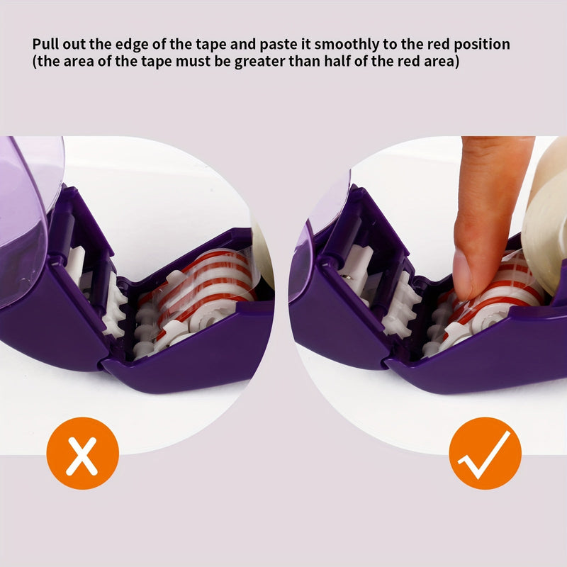 QuickSeal Tape Dispenser – Supersnel Plakken met Eén Hand