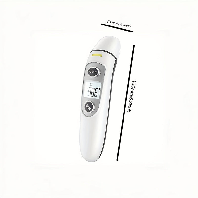 2-in-1 Digitale Thermometer met Snelle 1-Seconde Meting – Geschikt voor Voorhoofd en Oor