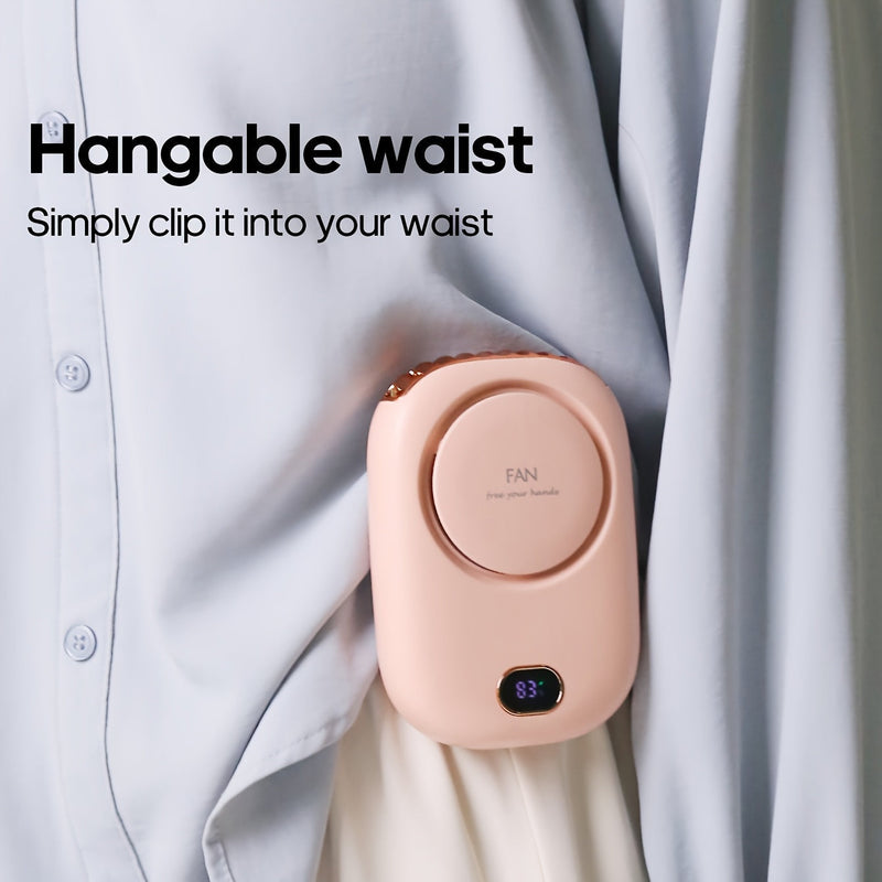 USB Oplaadbare Mini Nekventilator – Lichtgewicht met Verstelbare Snelheden