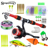 1,8m Telescopische Hengelset met Spinning Reel en Complete Accessoires