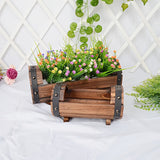 Vintage Houten Bloembak Set – Stoere Eyecatcher voor Binnen en Buiten