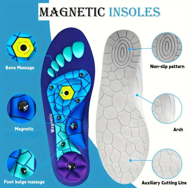 ComfortPlus Magnetische Acupunctuur Inlegzolen met Boogondersteuning