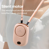 USB Oplaadbare Mini Nekventilator – Lichtgewicht met Verstelbare Snelheden