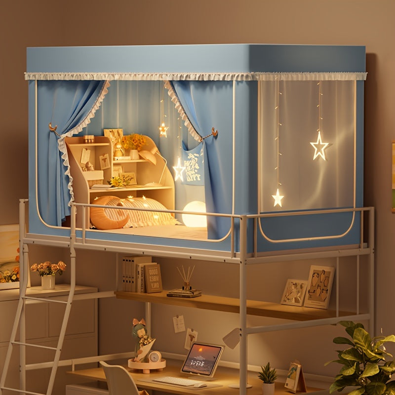 StarryBunk Verstelbaar Stapelbed - Cozy & Beschermd met Mosquitonet