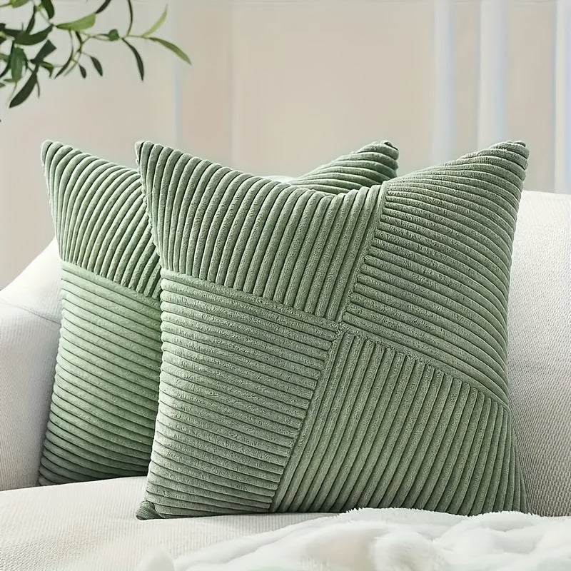 2-delige Bohemian Stijl Corduroy Kussenhoezen – Zacht en Stijlvol voor Sofa en Bed