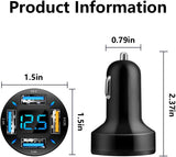Autolader 66W Supersnel opladen met USB PD & QC 3.0 – Universeel voor 12-24V sigarettenaansteker