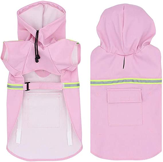 PupJoy - Reflecterende Hondenregenjas + Capuchon - Veilige Nachtwandeling