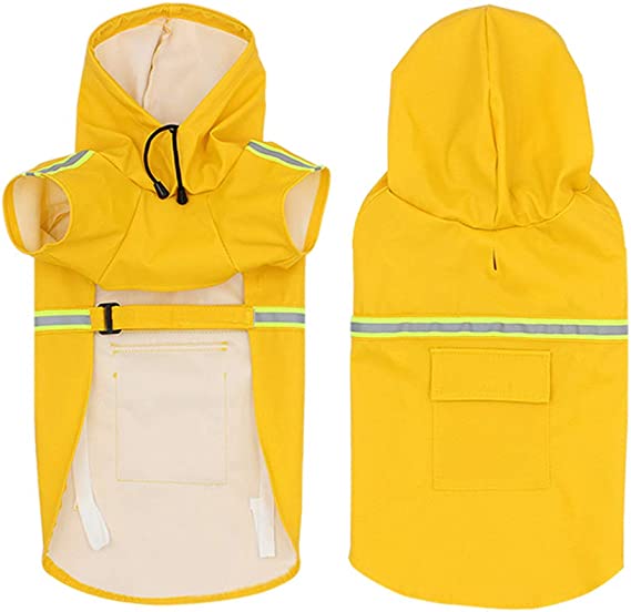 PupJoy - Reflecterende Hondenregenjas + Capuchon - Veilige Nachtwandeling