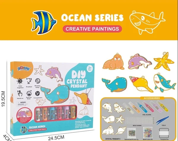 DIY-Kreativset met Kristallen voor Kinderen – 1 kopen, 1 gratis