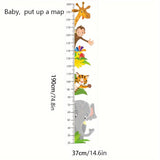 Dieren Groeimeter Wandstickers - Speelse Meting voor Kinderen