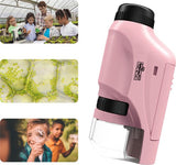 Draagbare Microscoop - Mini Explorer, 60x-120x Vergroting, Educatief Wetenschapsspeelgoed, +2 Jaar