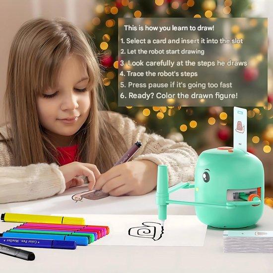 Tekenrobot met leerkaarten – Creatief tekenen leren voor kinderen