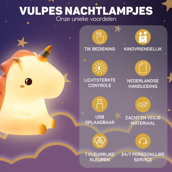 Eenhoorn Nachtlamp - DreamCrest