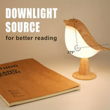 LED Vogel Lamp met Aroma Diffuser – USB Oplaadbare Nachtlamp en Leeslamp met 3 Kleur Temperaturen