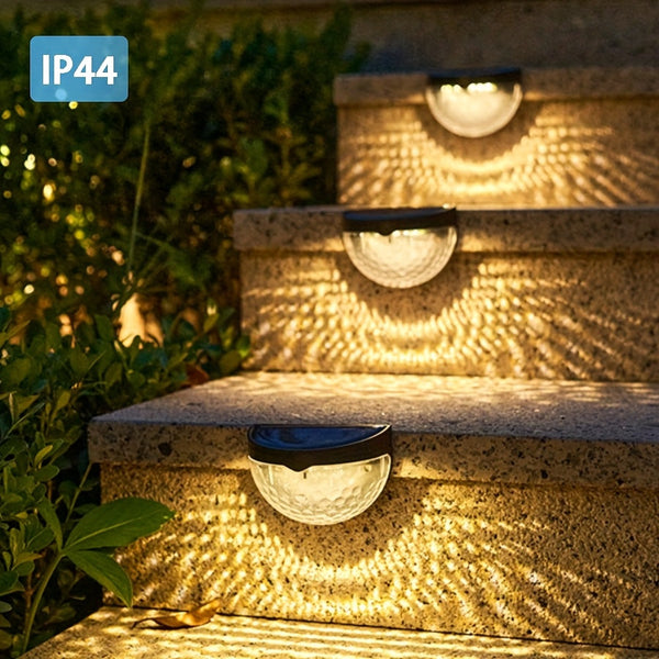 SolarGlow Halfronde LED Hekverlichting – Elegant en Duurzaam