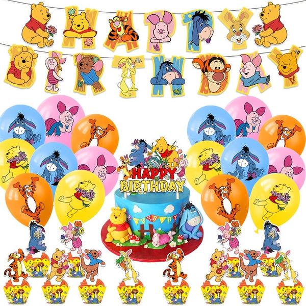 Disney Winnie de Poeh Feestset – Compleet met Decoraties voor een Magisch Feest