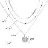 Delicate Drie-Lagen Zilveren Ketting – Stijlvolle Everyday Accessoire