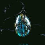 Drakenhart Labradoriet Ketting - Astrid