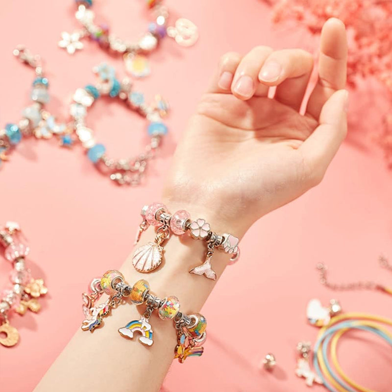DIY-Armband Knutselset voor Kinderen met Kralen, Hangers & Cadeauverpakking