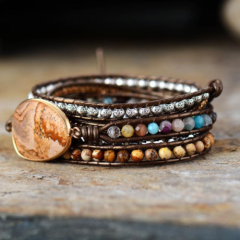Aardse Genezende Wickelarmband - Terran Harmony