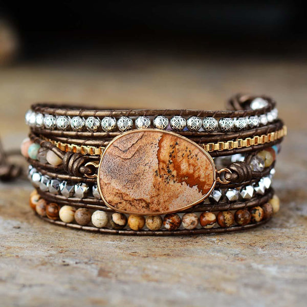 Aardse Genezende Wickelarmband - Terran Harmony