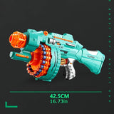 Automatische Schuimblaster – Turquoise Pistol met 40 Schuimballetjes voor Spelplezier
