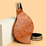 Vintage Kunstleren Crossbody Tas – Verstelbare Riem met Gespsluiting