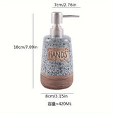 Vintage Keramische Zeepdispenser – 420ml voor Keuken of Badkamer